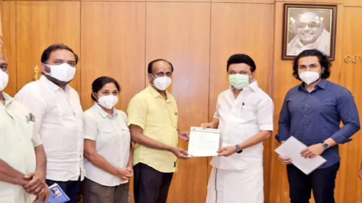 ஸ்டாலினை சந்தித்த கார்த்தி - ஒளிப்பதிவு திருத்த சட்ட மசோதாவுக்கு எதிர்ப்பு!