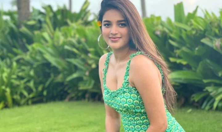 கார்டனில் அமர்ந்து கார்ஜியஸ் போட்டோ ஷூட் நடத்திய நிதி அகர்வால்!