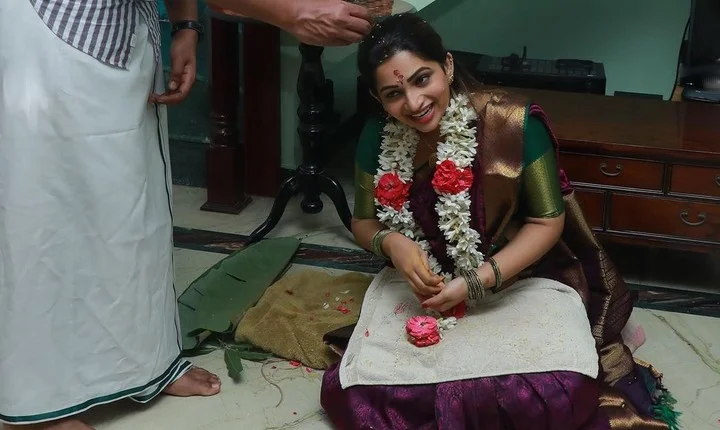 நக்ஷத்திராவின் நலங்கு ஃபங்க்ஷன் புகைப்படங்கள் - களைகட்டும் ப்ரீ வெட்டிங்!