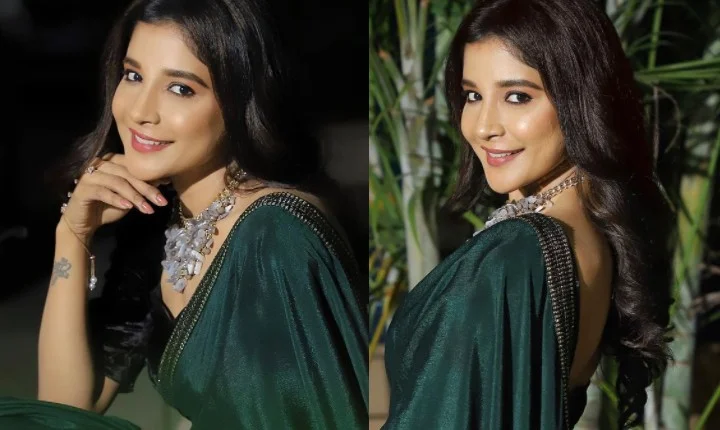 சேலையில் செம அழகாய் போஸ் கொடுத்த சாக்ஷி அகர்வால்!