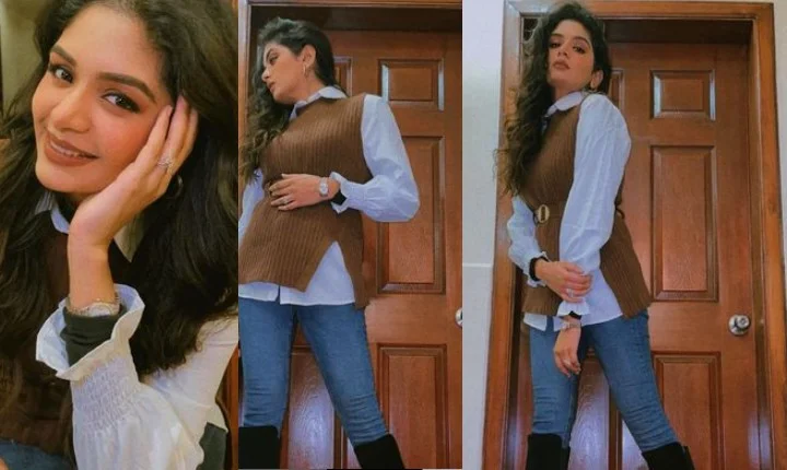 நீங்களா இது? செம ஸ்லிம் ஆகி சிக்கென மாறிய அதிதி ஷங்கர்!