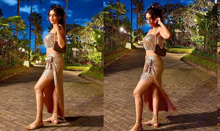 முடிச்சு போட்டு மூடேத்தும் ரெபா ஜான் - தொடை கவர்ச்சி ஆள தூக்குது!