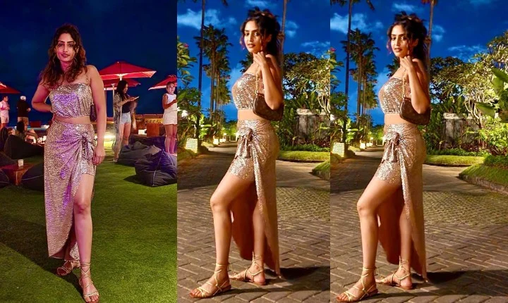 முடிச்சு போட்டு மூடேத்தும் ரெபா ஜான் - தொடை கவர்ச்சி ஆள தூக்குது!