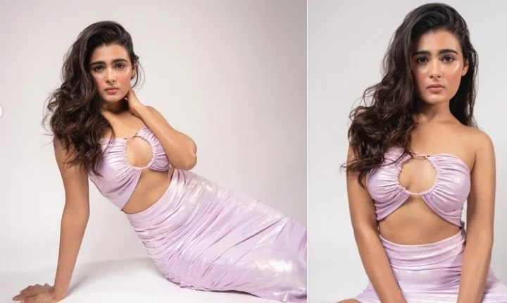 நடுவுல ஒரு ரவுண்ட் நச்சுன்னு  ரெண்டு எட்டி பார்க்குது - ஷாலினி பாண்டே!