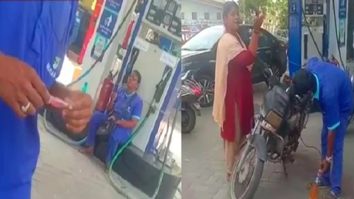 ரூ.2000 கொடுத்ததால் பெட்ரோலை உறிஞ்சி எடுத்த ஊழியர்: உபியை போல் சென்னையிலும் ஒரு சம்பவம்