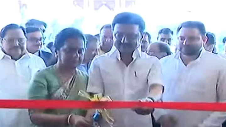 நிதிஷ்குமார் வராததால் கலைஞர் கோட்டத்தை திறந்து வைத்த முதல்வர் ஸ்டாலின்..!