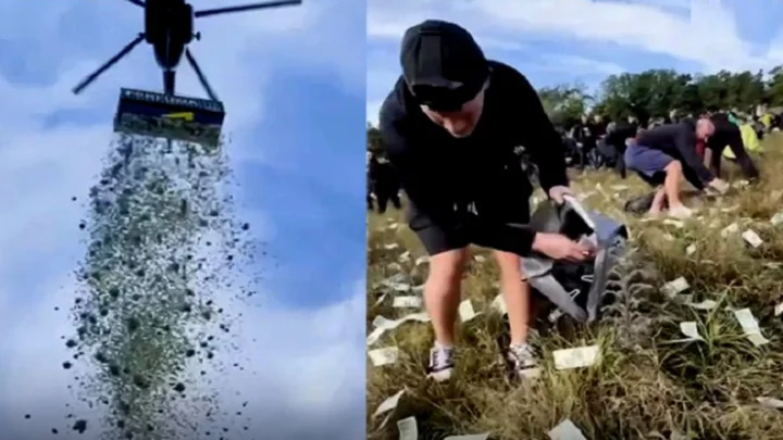 ஒரு மில்லியன் டாலர் பணத்தை ஹெலிகாப்டரில் இருந்து கொட்டிய நடிகர்.. பரபர்ப்பு தகவல்..!