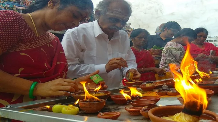 Deepam In the temple
