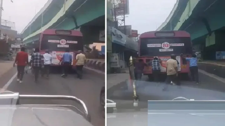 அனுபவமற்ற ஓட்டுனரால் நடுவழியில் நின்ற பேருந்துகள்: பயணிகள் பெரும் அவதி..!