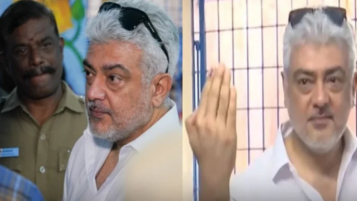 முதல் நபராக வந்து வாக்களித்த அஜித்.. 30 நிமிடங்கள் காத்திருந்து ஜனநாயக கடமை..!