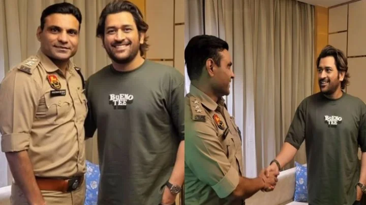 12 ஆண்டுகளுக்குப் பிறகு நண்பரை சந்தித்த தோனி… இணையத்தில் வைரலாகும் புகைப்படம்!