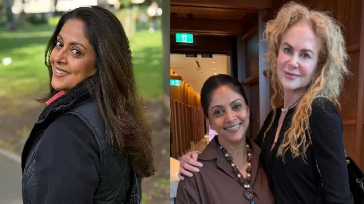 ஹாலிவுட் நடிகையை சந்தித்த நதியா.. இணையத்தில் வைரலாகும் புகைப்படம்..!