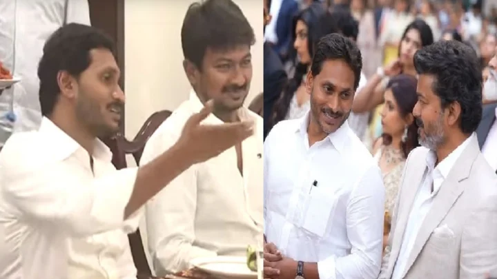 முன்னாள் முதல்வர் வீட்டின் திருமண நிகழ்ச்சியில் விஜய் - உதயநிதி.. இருவரும் சந்தித்தார்களா?