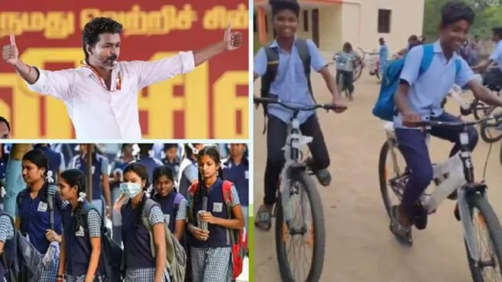 தரமுயர்ந்து ஸ்டைலாக மாறிய இலவச மிதிவண்டிகள்: தவெக அரசின் புதிய மைல்கல்!