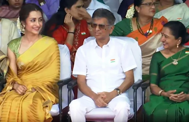 சென்னை சுதந்திர தின விழாவில் திரிஷா!