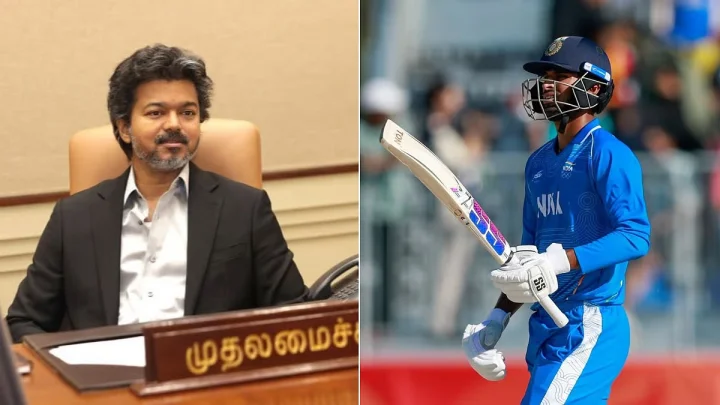 வாஷிங்டன் சுந்தருக்கு தமிழக அரசு ரூ.75 லட்சம் பரிசுத்தொகை.. முதல்வர் விஜய் அறிவிப்பு..