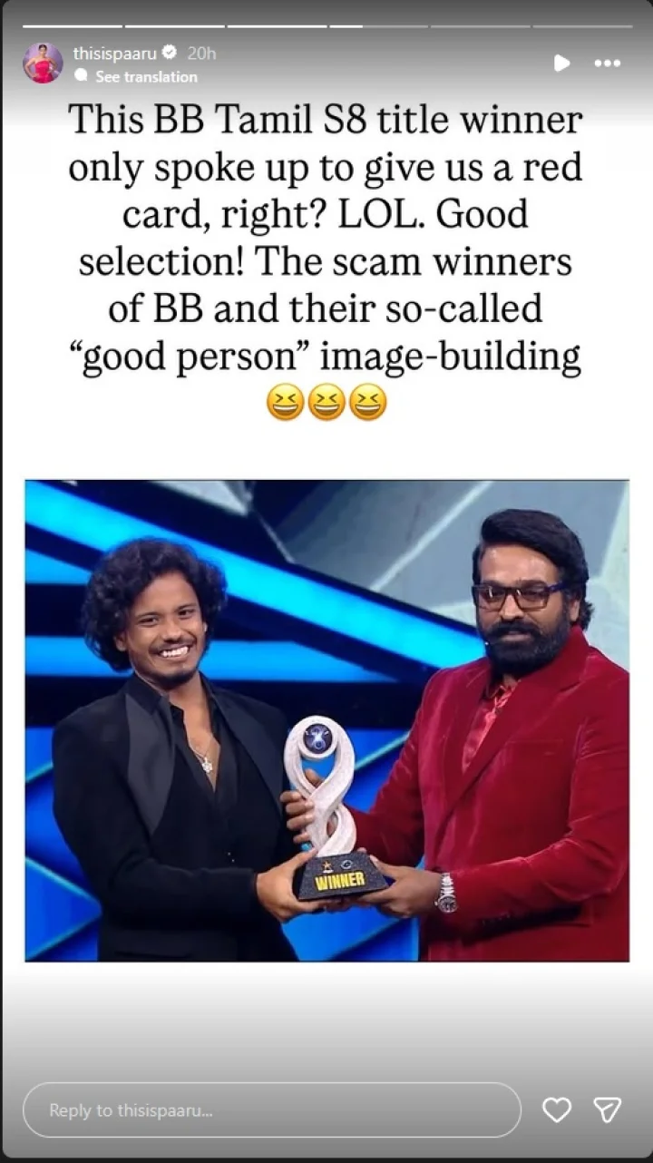 நீங்கதானே எங்களுக்கு ரெட் கார்டு வாங்கிக் கொடுத்தது?-  முத்துக்குமரனை சீண்டிய VJ பார்வதி!