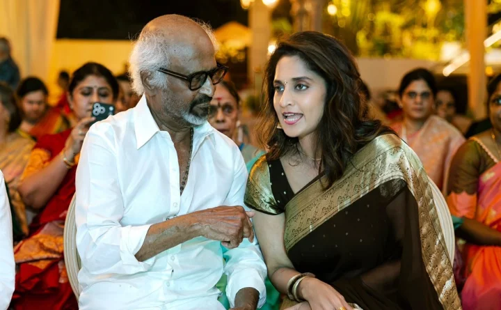ரஜினி அருகே அமர்ந்த ஷாலினி... அனிருத் வீட்டு நவராத்திரி விழாவில் திரண்ட பிரபலங்கள்