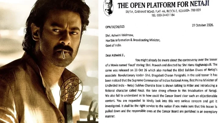 பிரபாஸ் படத்திற்கு எதிர்ப்பு தெரிவித்த சுபாஷ் சந்திரபோஸ் பேரன்.. மத்திய அமைச்சருக்கு கடிதம்...