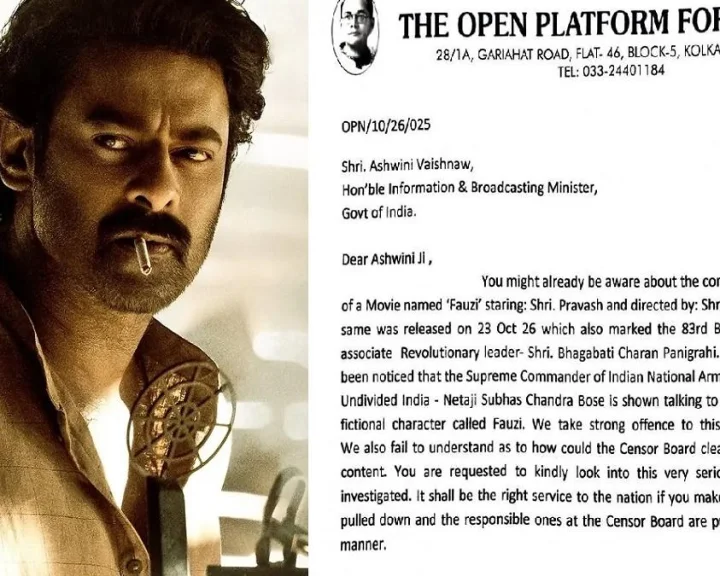 பிரபாஸ் படத்திற்கு எதிர்ப்பு தெரிவித்த சுபாஷ் சந்திரபோஸ் பேரன்.. மத்திய அமைச்சருக்கு கடிதம்...