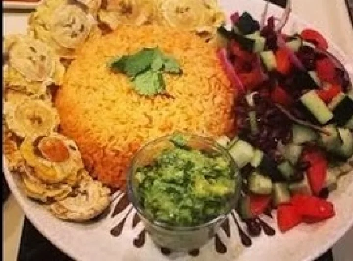 mexican rice capsicam salad