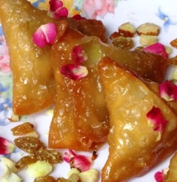 dry fruits samosa