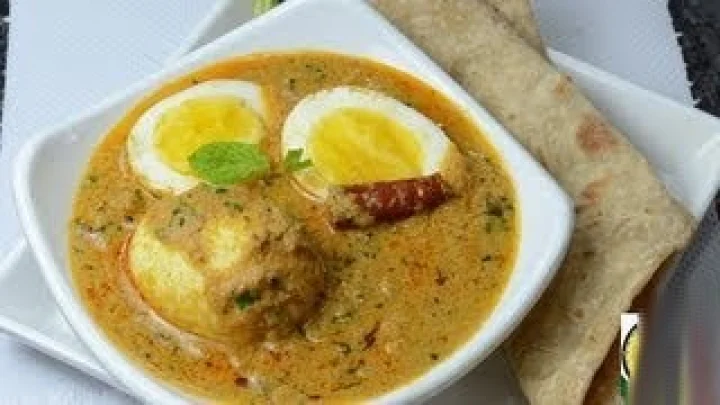 Breakfast sidish: paneer egg kurma