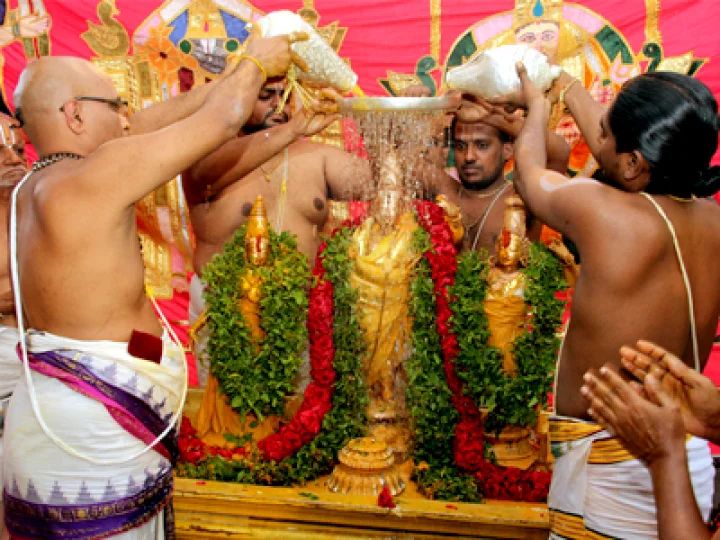 కూపుచంద్ర పేటలో స్నపన తిరుమంజనం