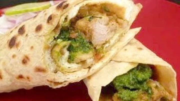 Chicken Chapati Roll Recipe