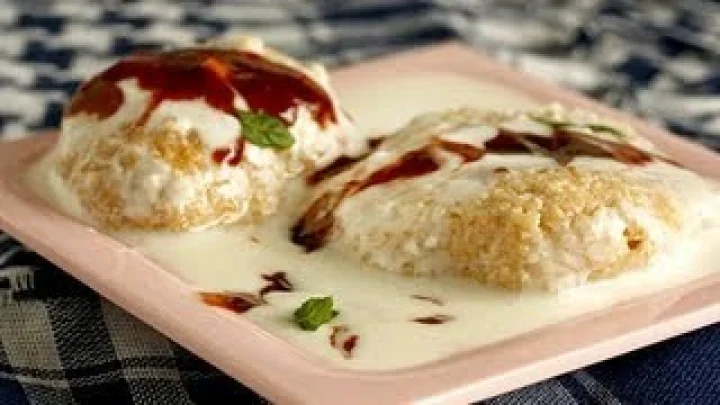Bread onion dahi vada