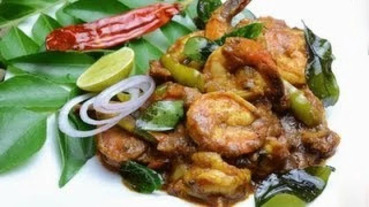 ridge gourd prawn curry