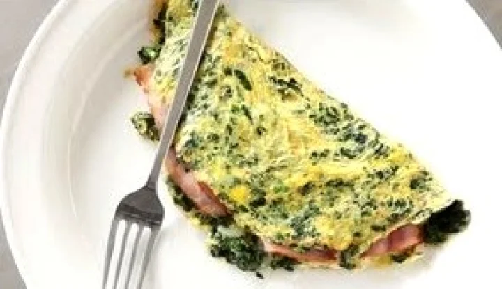 Palak capcicum omlet