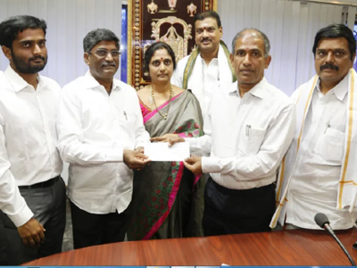 DONATION OF RS. 1 CRORE TO TTD
