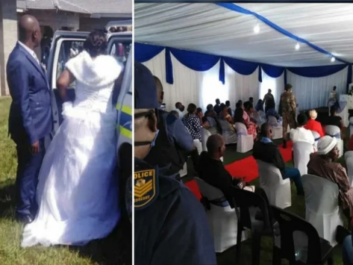 Newly married couple