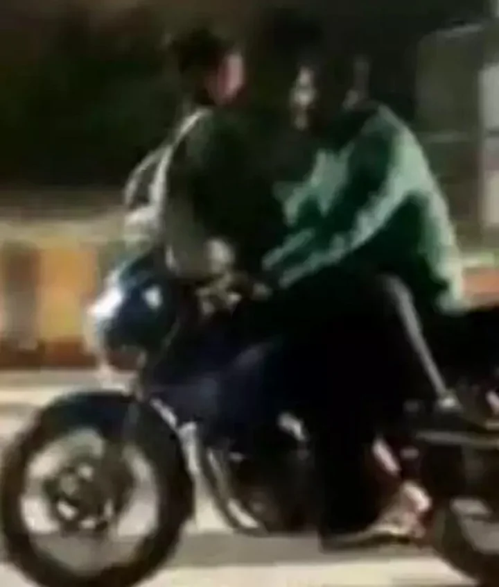 lovers romance on bike
