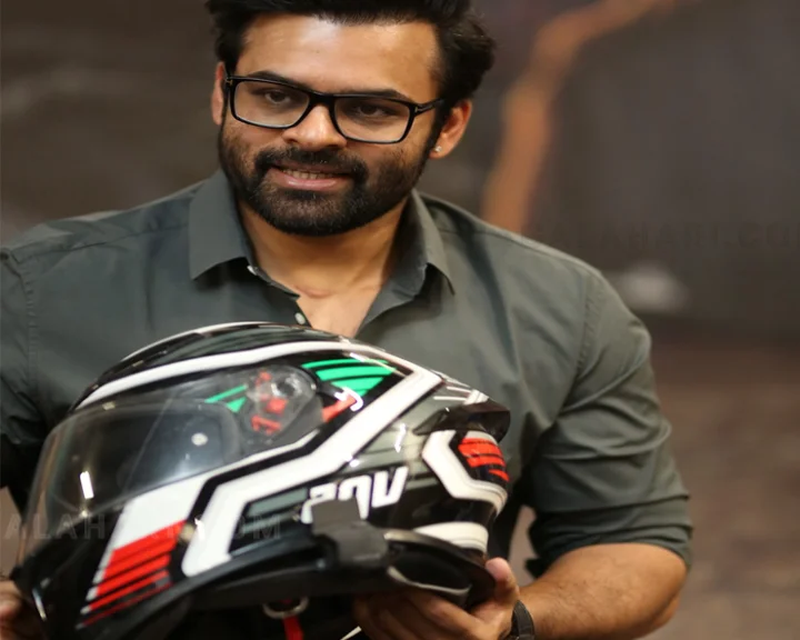 Saidharamtej, helmet