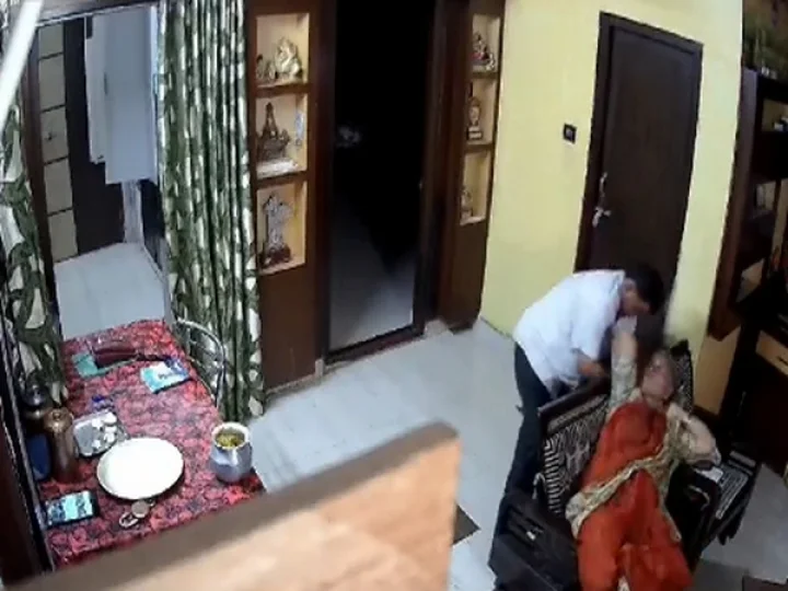 Old woman attacked by cable man