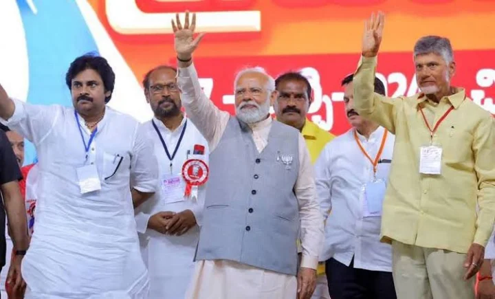 pawan kalyan-Modi-Babu