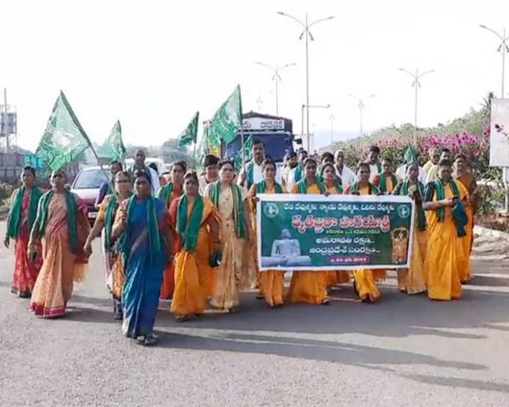 amaravati farmers paadayaatra