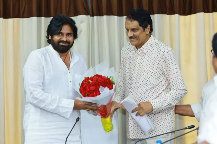 C Ashwinidat   wishes Pawan Kalyan