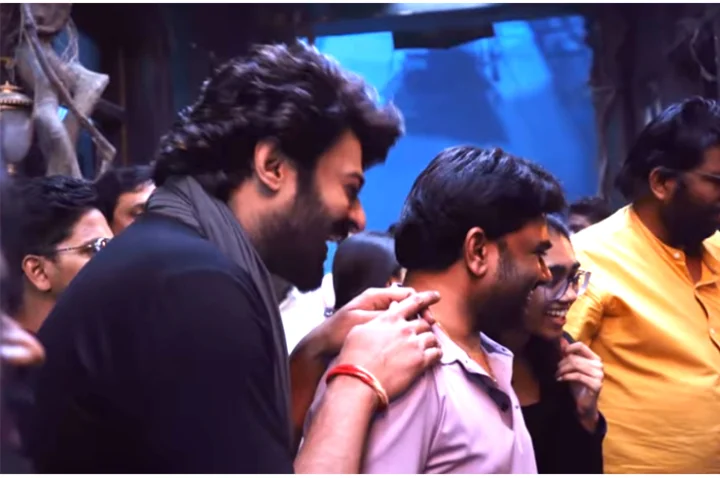 Prabhas, maruti at shooting