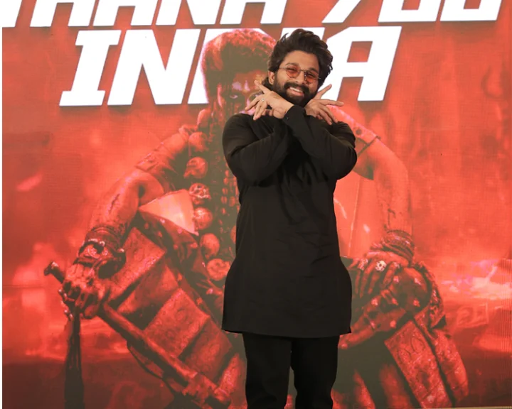 Allu arjun thanks india meet Allu arjun thanks india meet