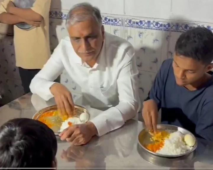 harish rao lunch with students