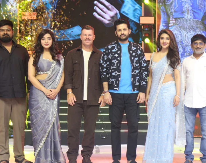 David Warner, Nithin, Srileela, Venky Kudumula, cherry