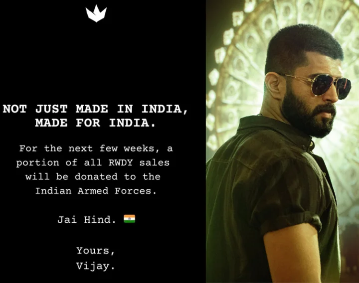 Vijaydevarakonda letter