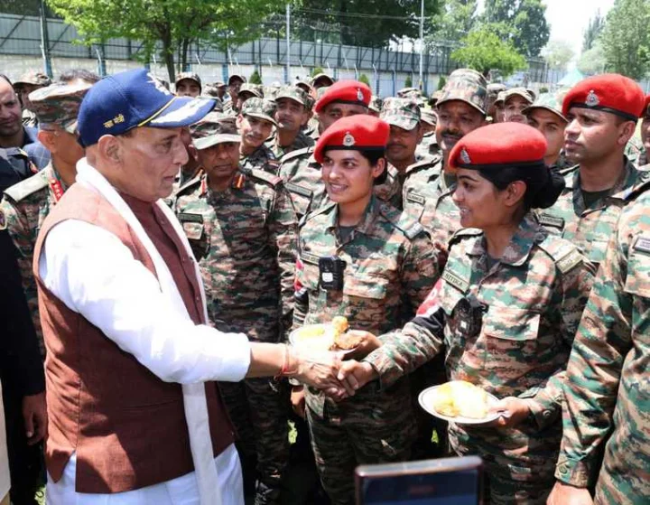 Defence Minister Rajnath in Srinagar