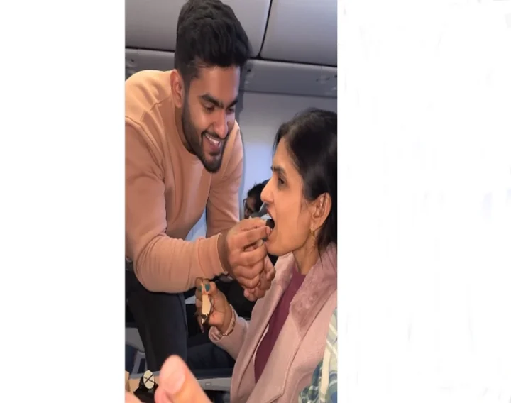 Mother Birthday in Flight