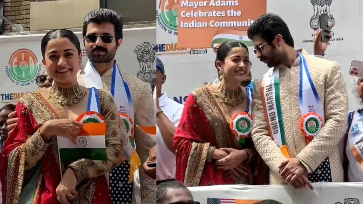 Vijay Deverakonda, Rashmika Mandanna at New York City