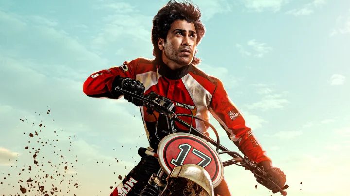 Sharva as a motorcycle racer