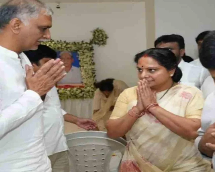 పాలిటిక్స్‌ను పక్కనబెట్టి హరీష్ రావు ఇంటికి వెళ్లిన కల్వకుంట్ల కవిత